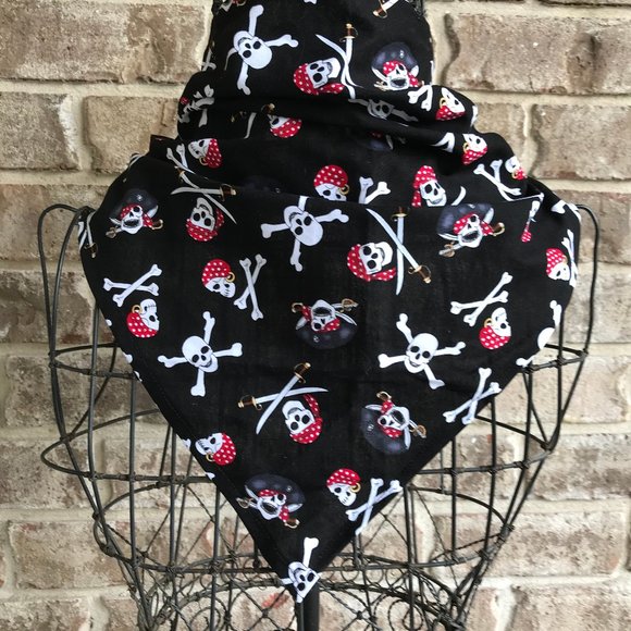 Pirate Scarf Decorative Face Cover Handmade New - Picture 1 of 12